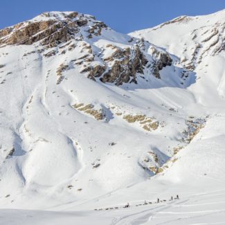 Randonnée aventure Alpi Traineau Orcieres Merlette 1850 Champsaur Hautes Alpes Alpi Traineau Chiens de traineaux