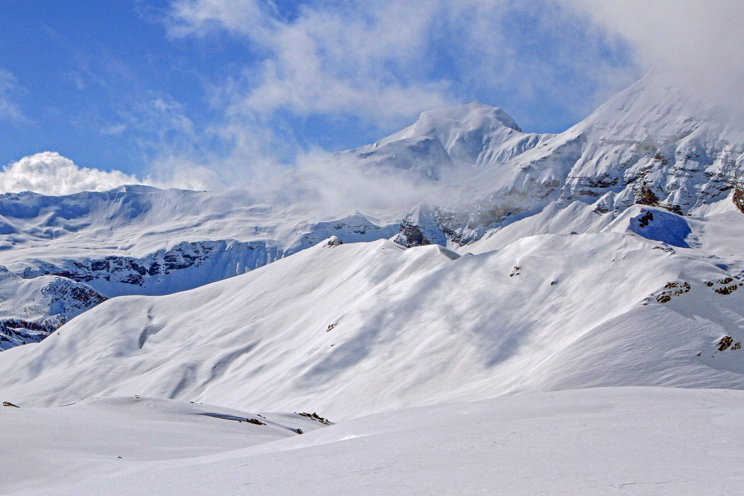 Plateau de Rocherousse Alpi Traineau Orcieres Merlette 1850 Champsaur Hautes Alpes Alpi Traineau Chiens de traineaux