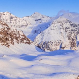 Plateau de Rocherousse Alpi Traineau Orcieres Merlette 1850 Champsaur Hautes Alpes Alpi Traineau Chiens de traineaux
